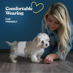 PitPet comfortable male dog diapers wetness-indicator demonstrates status at a glance.