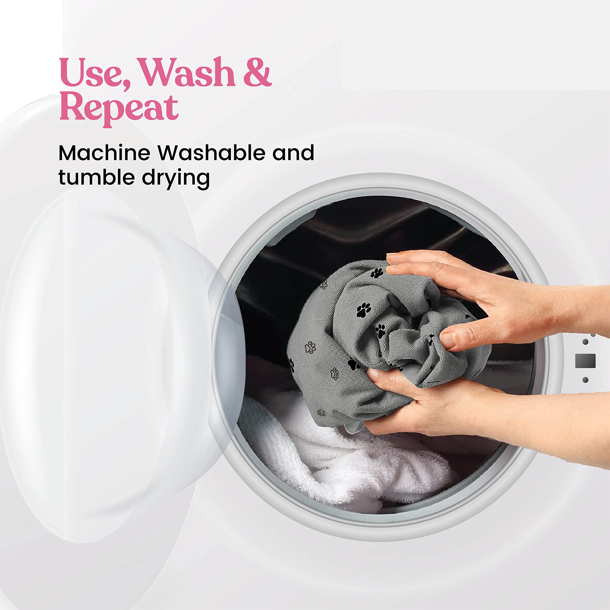 Pitpet flash-dry-technology pee pad illustrates instant drying and odor control.