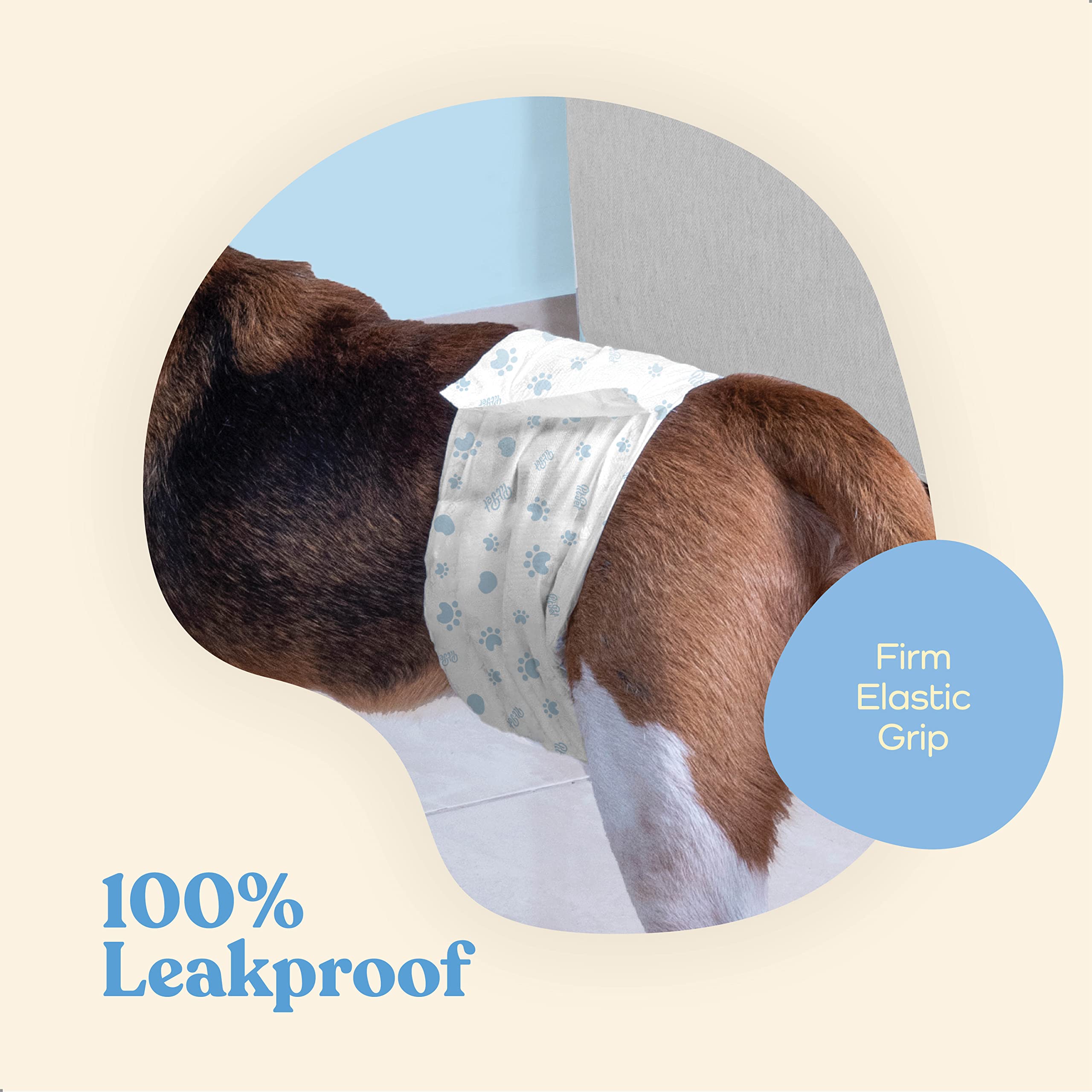 PitPet diaper seal with leakproof barriers around edges during active play.