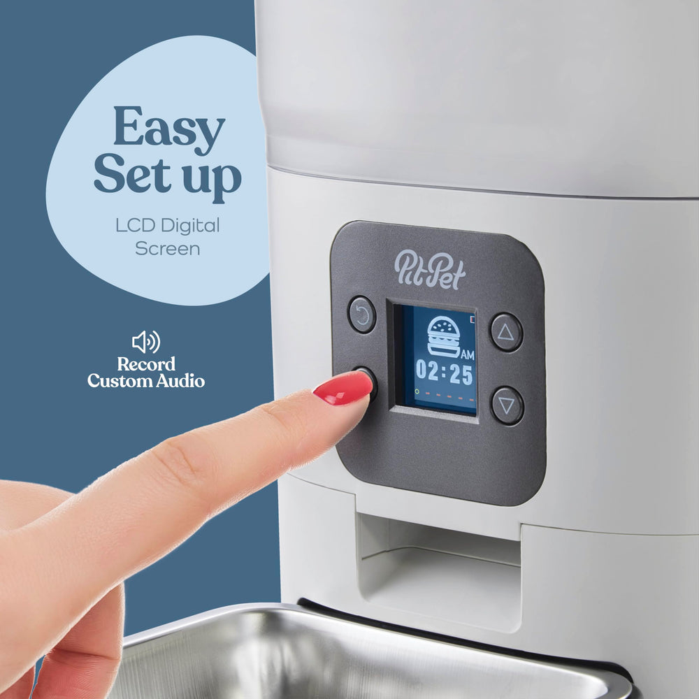 Pitpet Smart Automatic Cat Feeder dishwasher-safe bowl for easy cleaning and maintenance