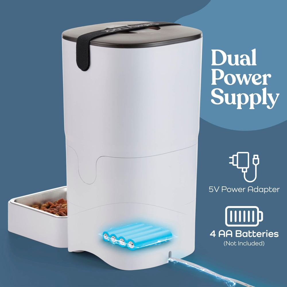 Pitpet Smart Automatic Cat Feeder non-slip base keeps the unit stable during meals