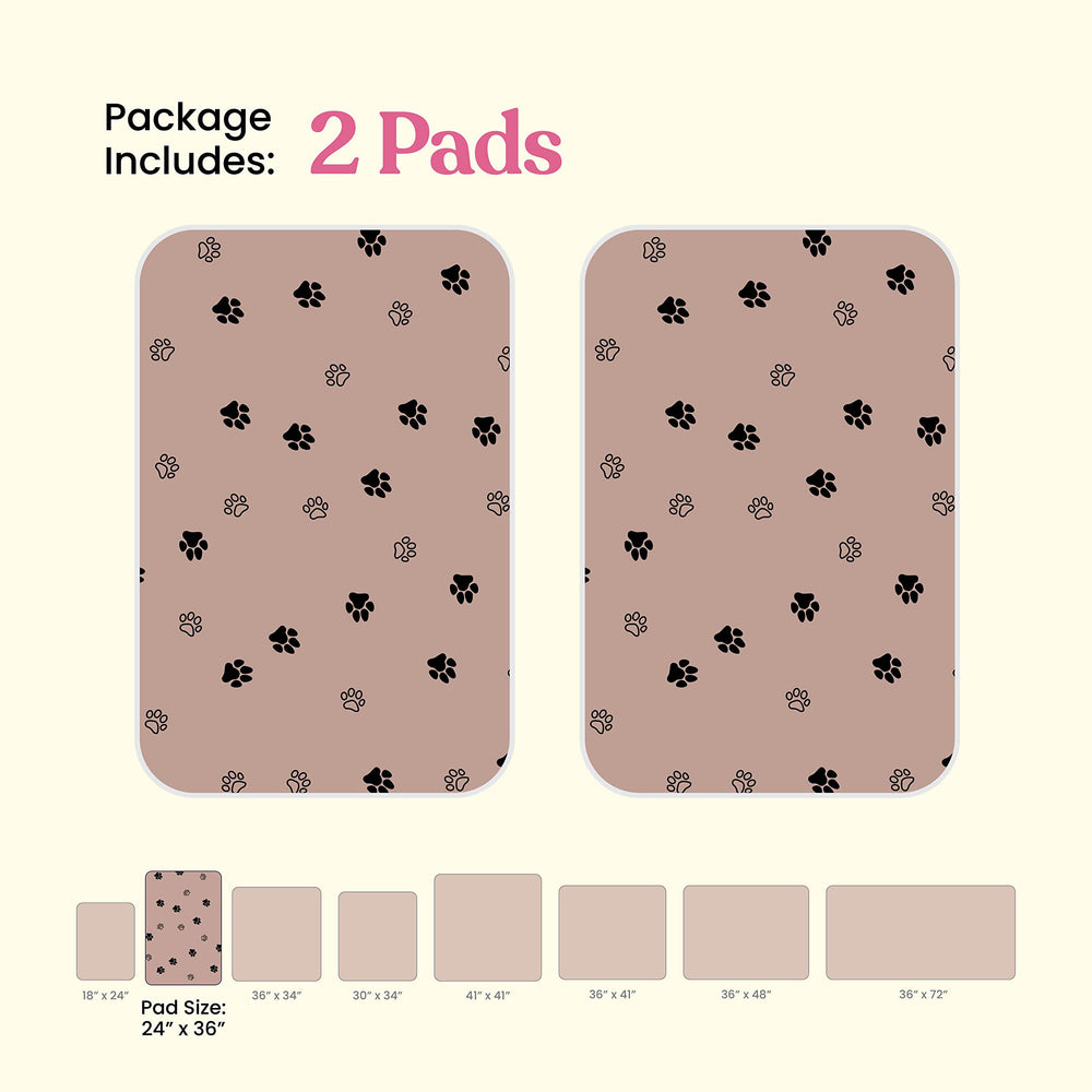 Pitpet two-pack packaging of pads offers convenient training options.