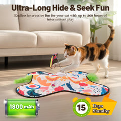 Pitycbo interactive cat toys four sounds invites curiosity with lifelike chirps and squeaks.