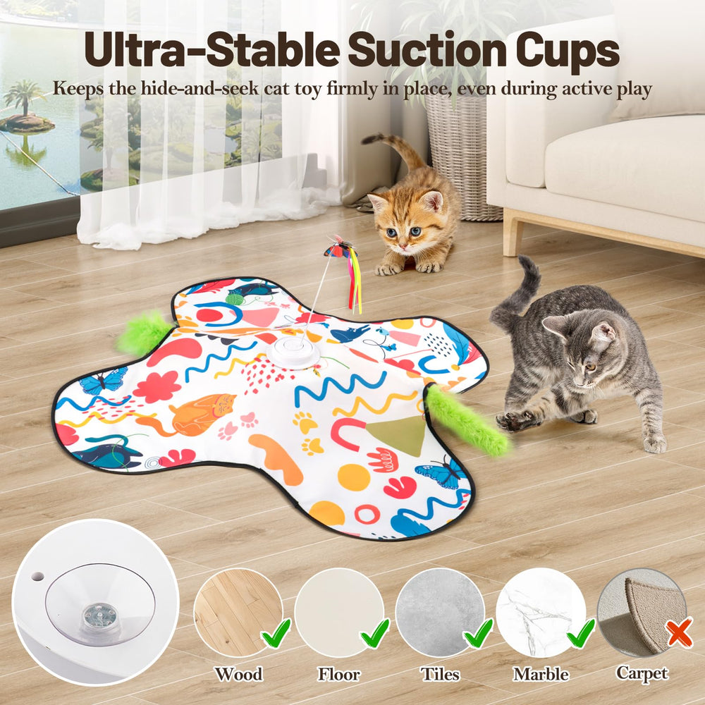 Pitycbo interactive cat toys touch activated design responds to paw touch for instant play.