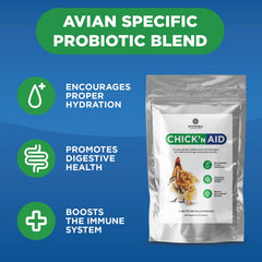 Pivotal Chick’n Aid dissolves in water for easy flock administration.