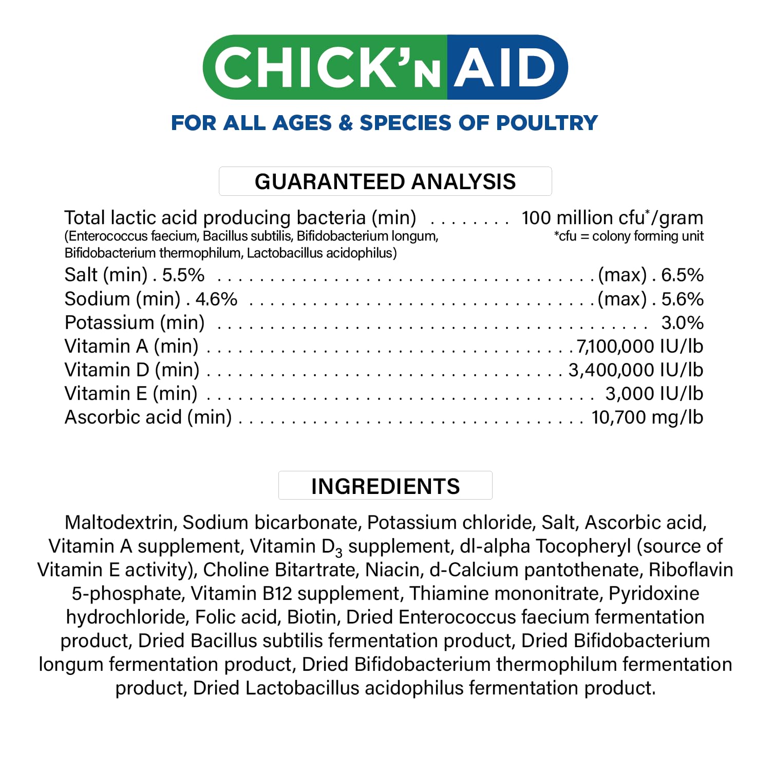 Farm scene with Pivotal Chick’n Aid suggesting American-made poultry health.