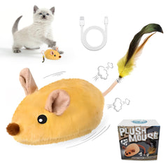 Pixibond interactive mouse toy yellow action demonstrates automatic movement for engaged play.