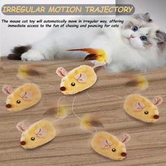 Pixibond no-battery-needed mouse toy charges via USB for long-lasting playtime.