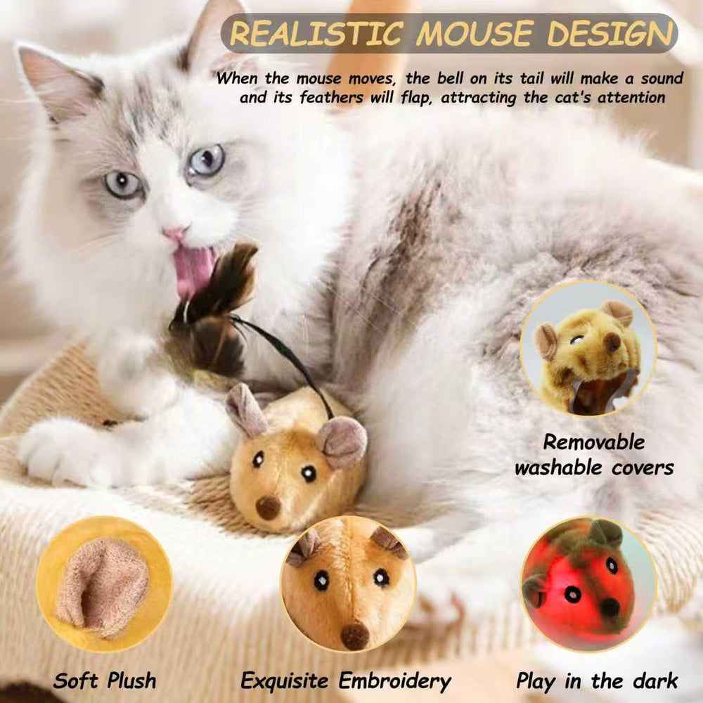 Pixibond realistic mouse toy design shows plush body and safe materials for gentle play.