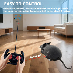 Pixibond rat toy size reference showing compact indoor-friendly dimensions.