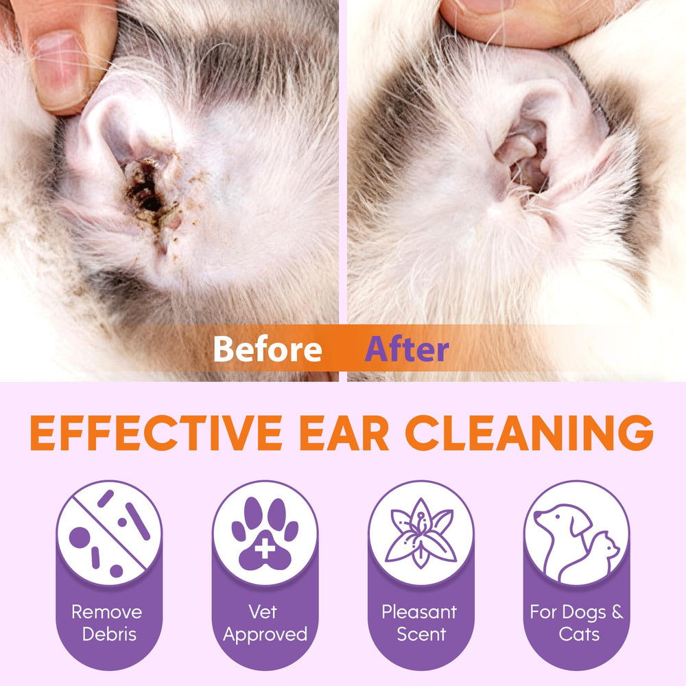 Pjordo all-breeds ear care product suitable for dogs and cats.