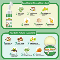 Pjordo dog paw cleaner removable brush head deep cleans dirt.