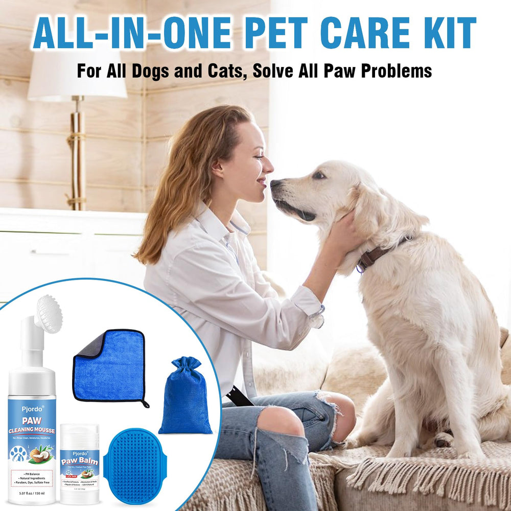 Pjordo paw cleaner kit fits all dog sizes for versatile grooming