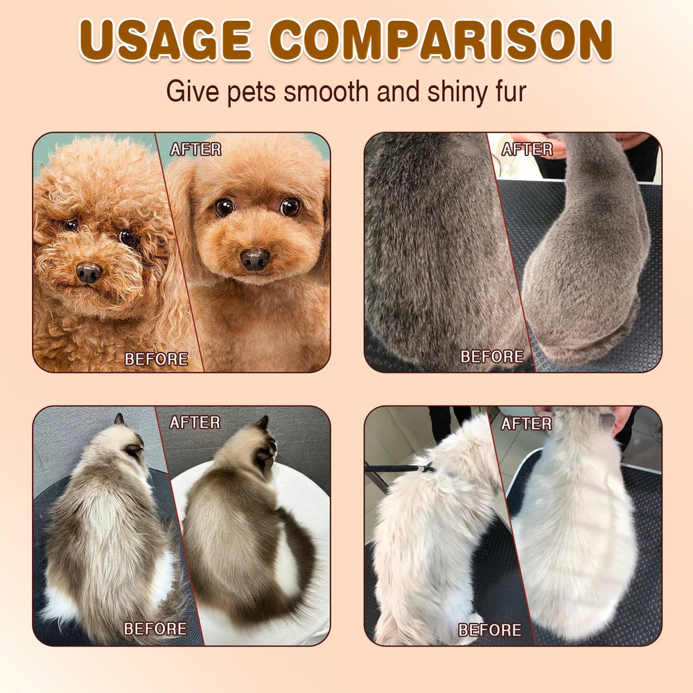 Pjordo Pet Fur Care Oil close-up reveals a shiny, smooth coat finish.