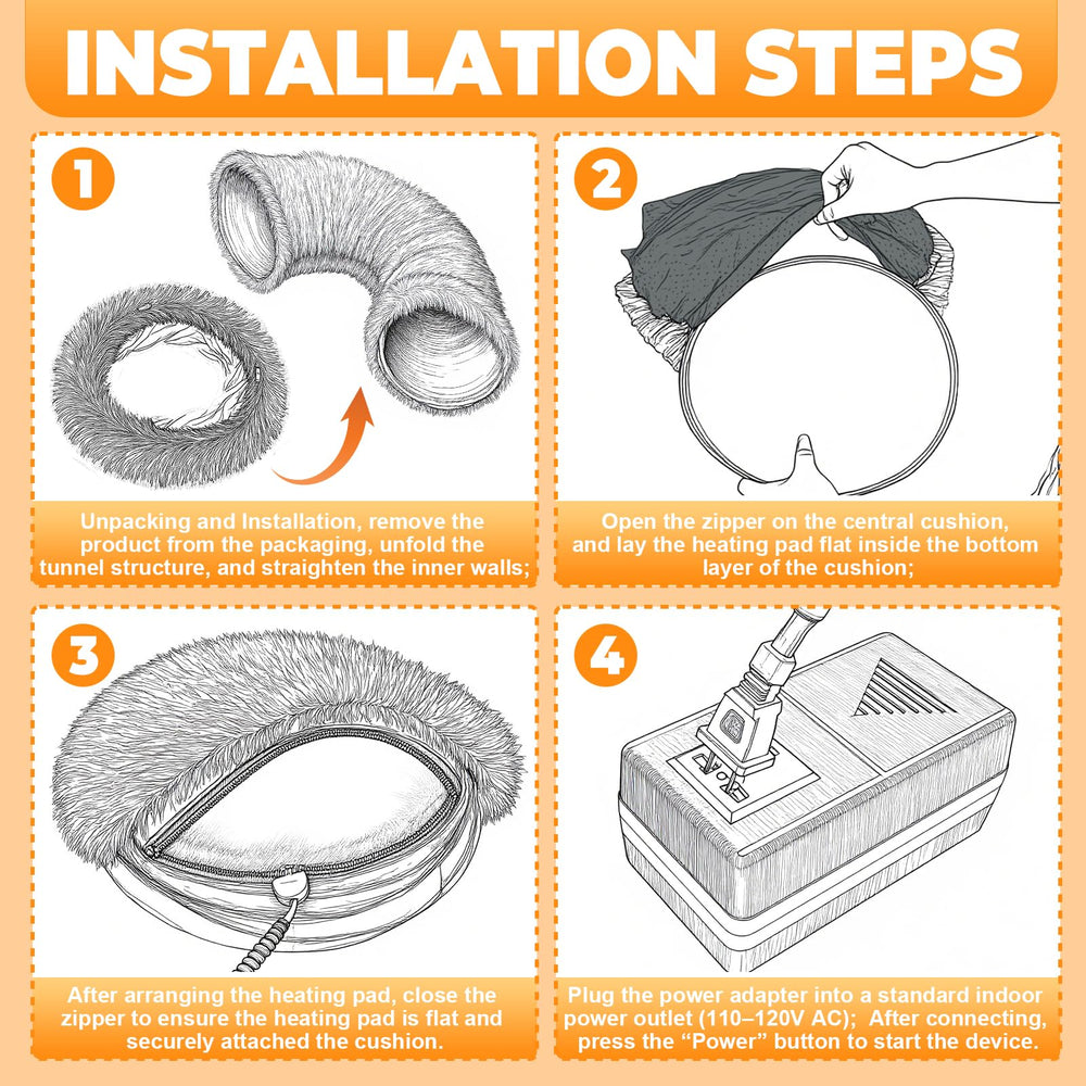 PJT Heated Cat Bed machine washable cover offers easy care plush fabric.