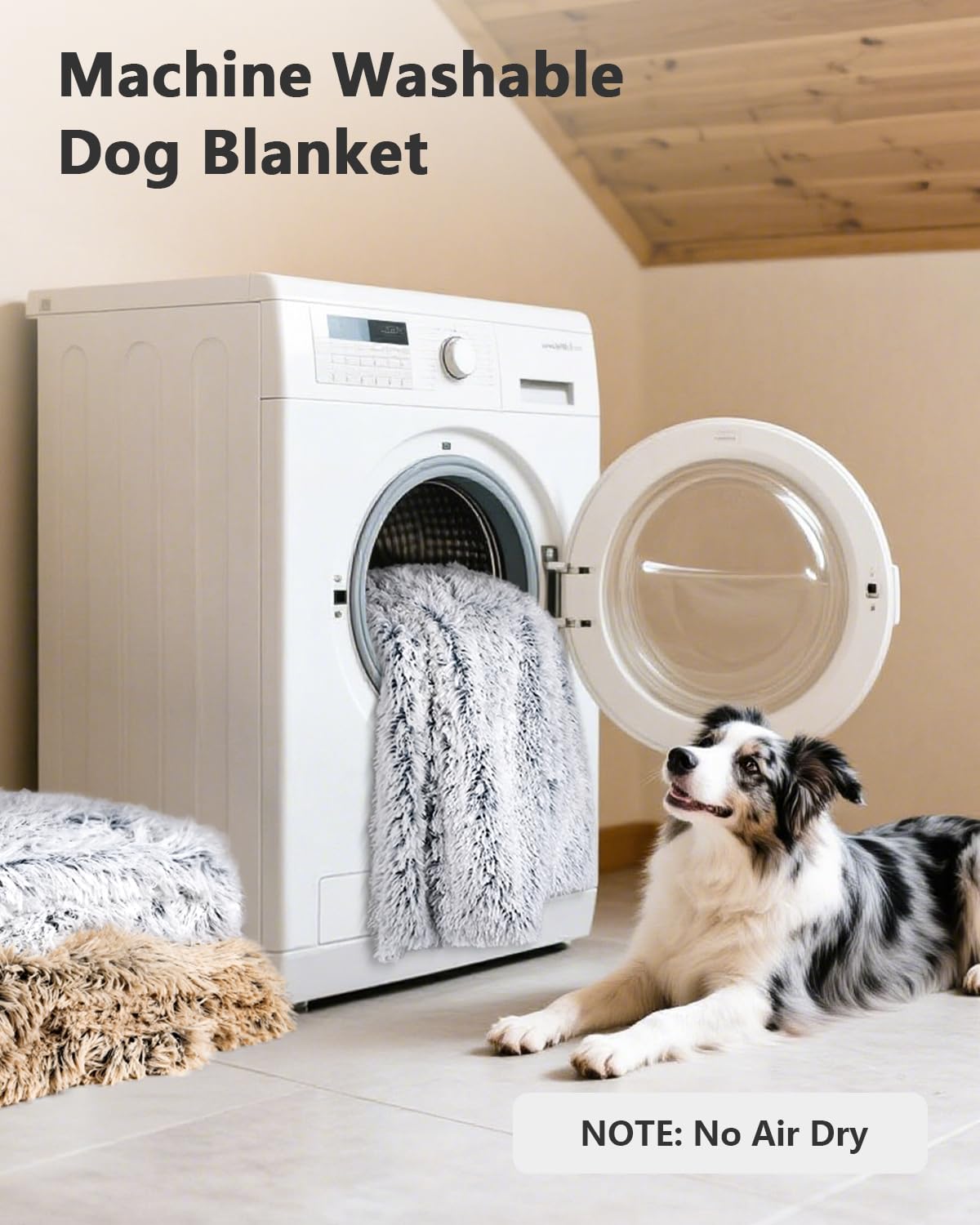 PJYuCien dog blanket reversible fleece highlights two-sided comfort.