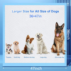 PJYRTOQ XXXXL pee pad top-view emphasizes thick, absorbent layers preventing spills