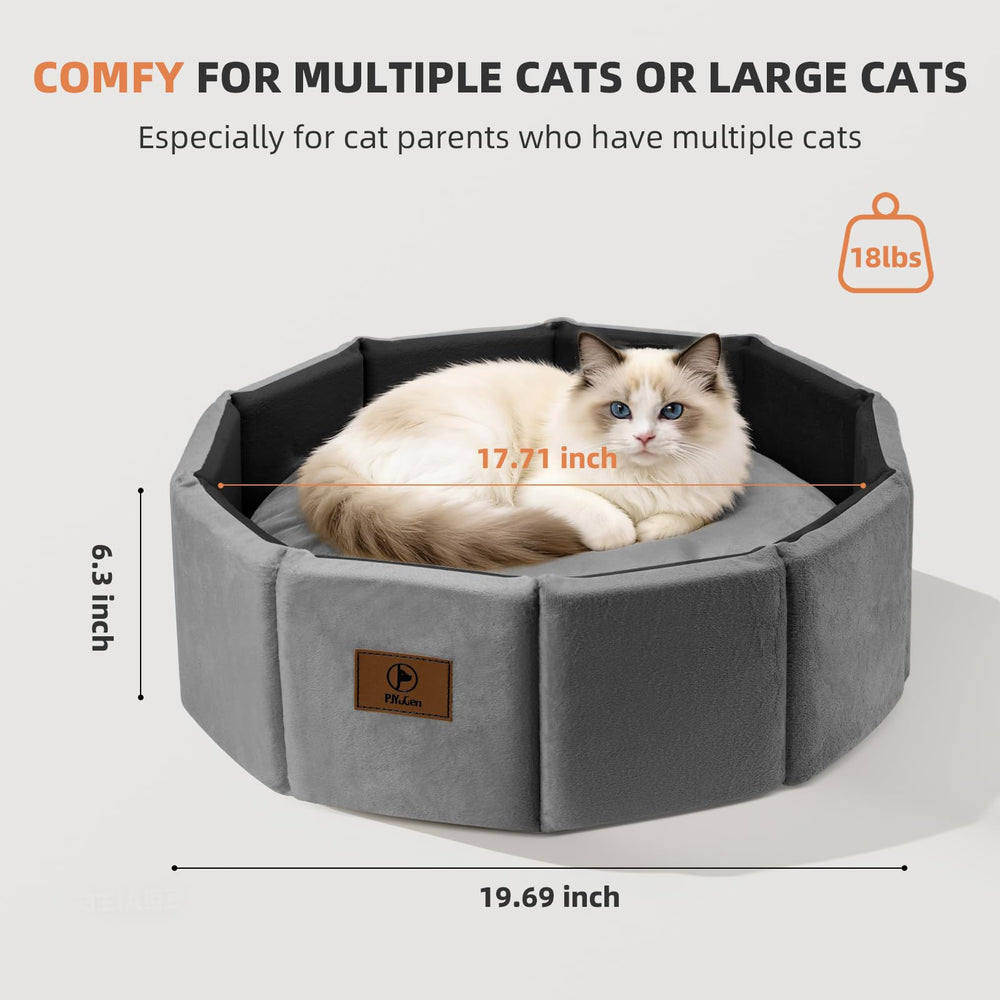 PJYuCien cat bed vacuum-packed look expands after opening.