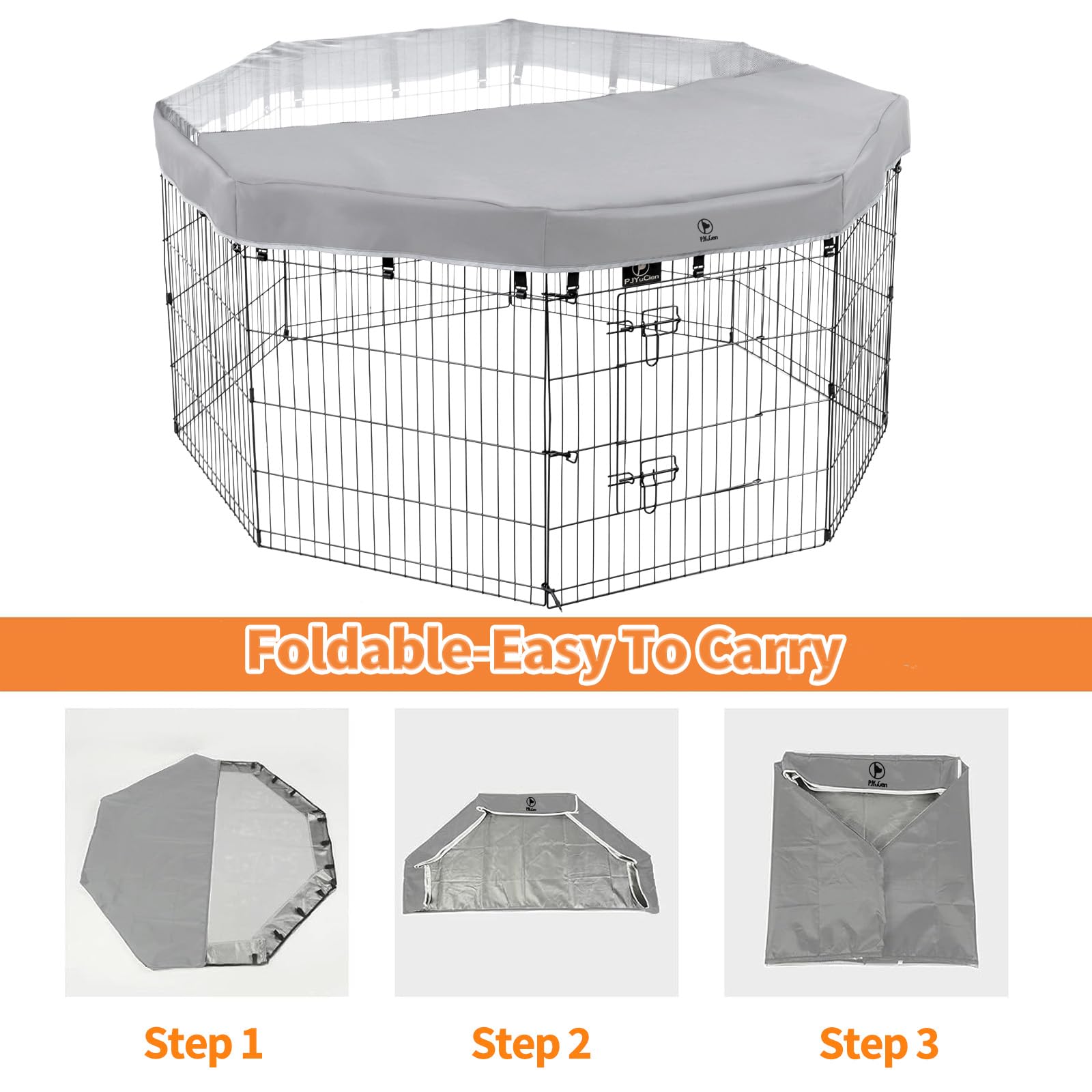 PJYuCien compact storage folded cover pictured for off-season use.