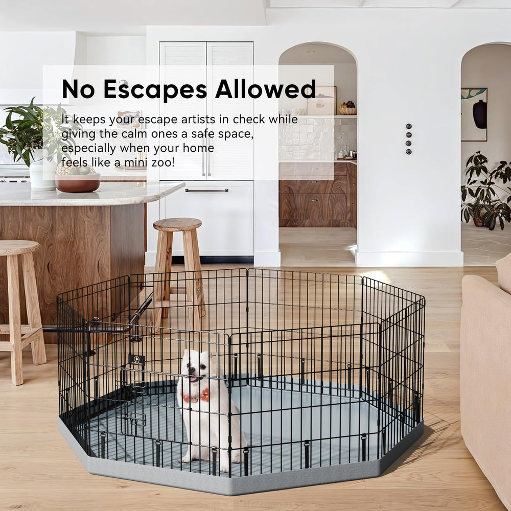 PJYuCien dog playpen portable indoor outdoor use supports flexible setups.