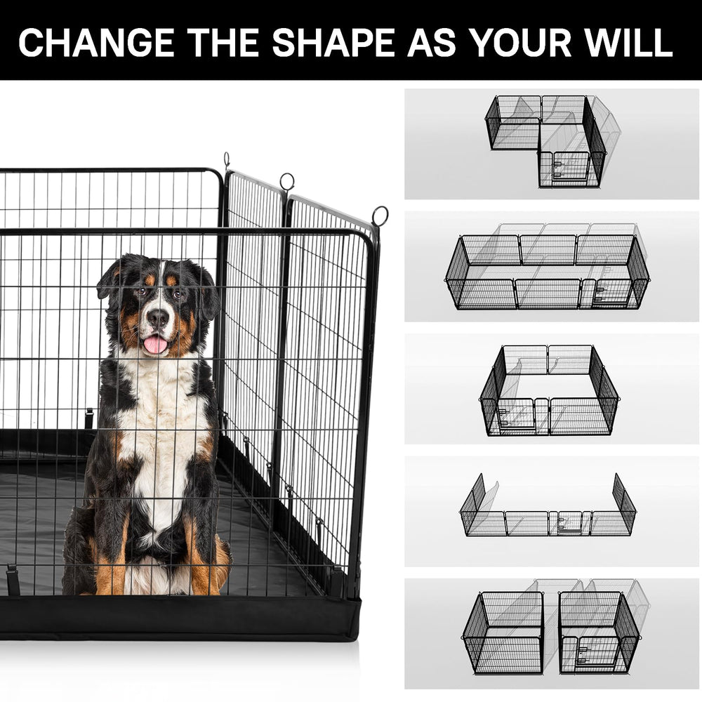 PJYuCien dog pen is travel-friendly for road trips and camping