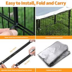 PJYuCien elastic buckles connection detail enabling quick setup.