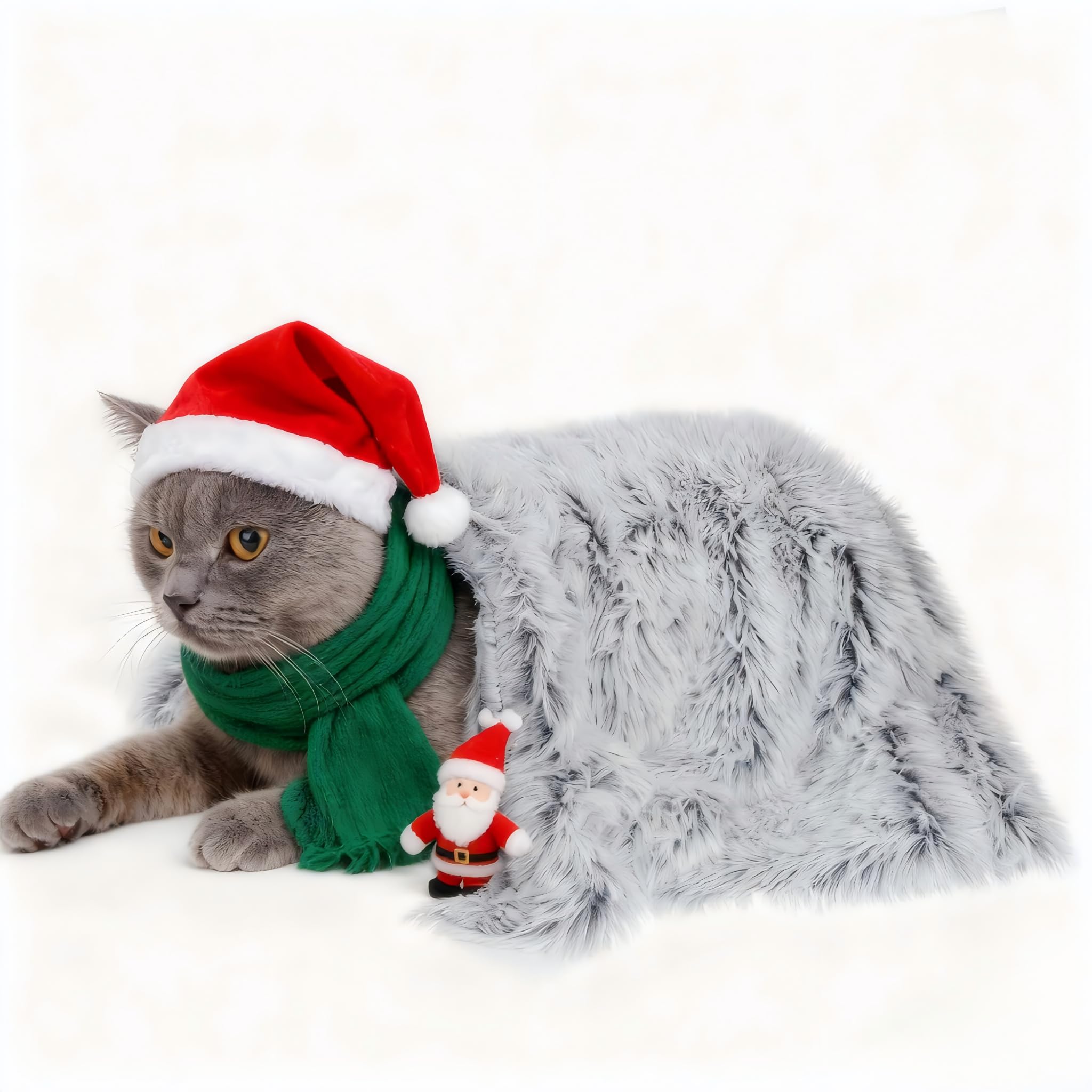 PJYuCien fluffy fleece blanket small 16x24 on sofa adds cozy comfort for pets