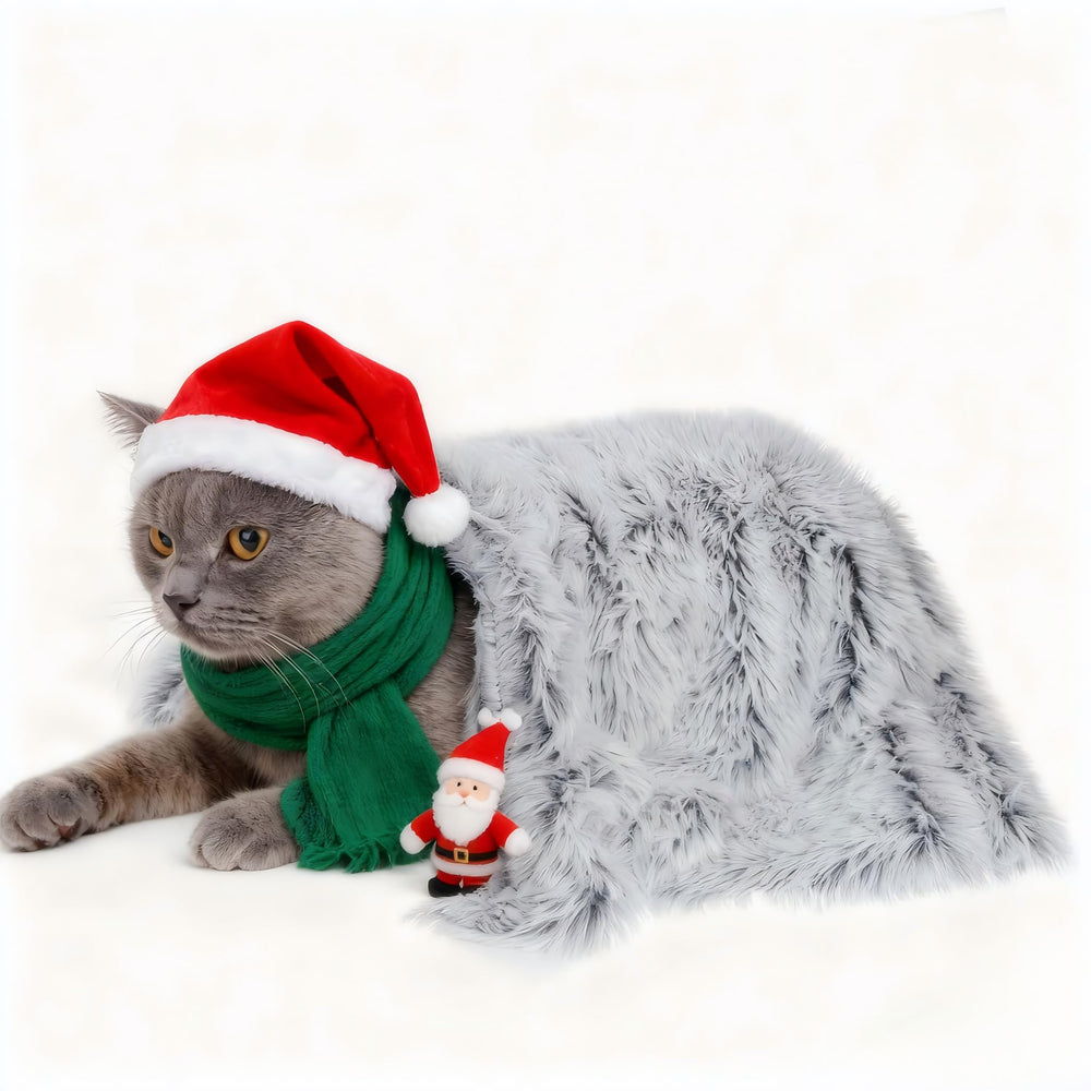 PJYuCien fluffy fleece blanket small 16x24 on sofa adds cozy comfort for pets