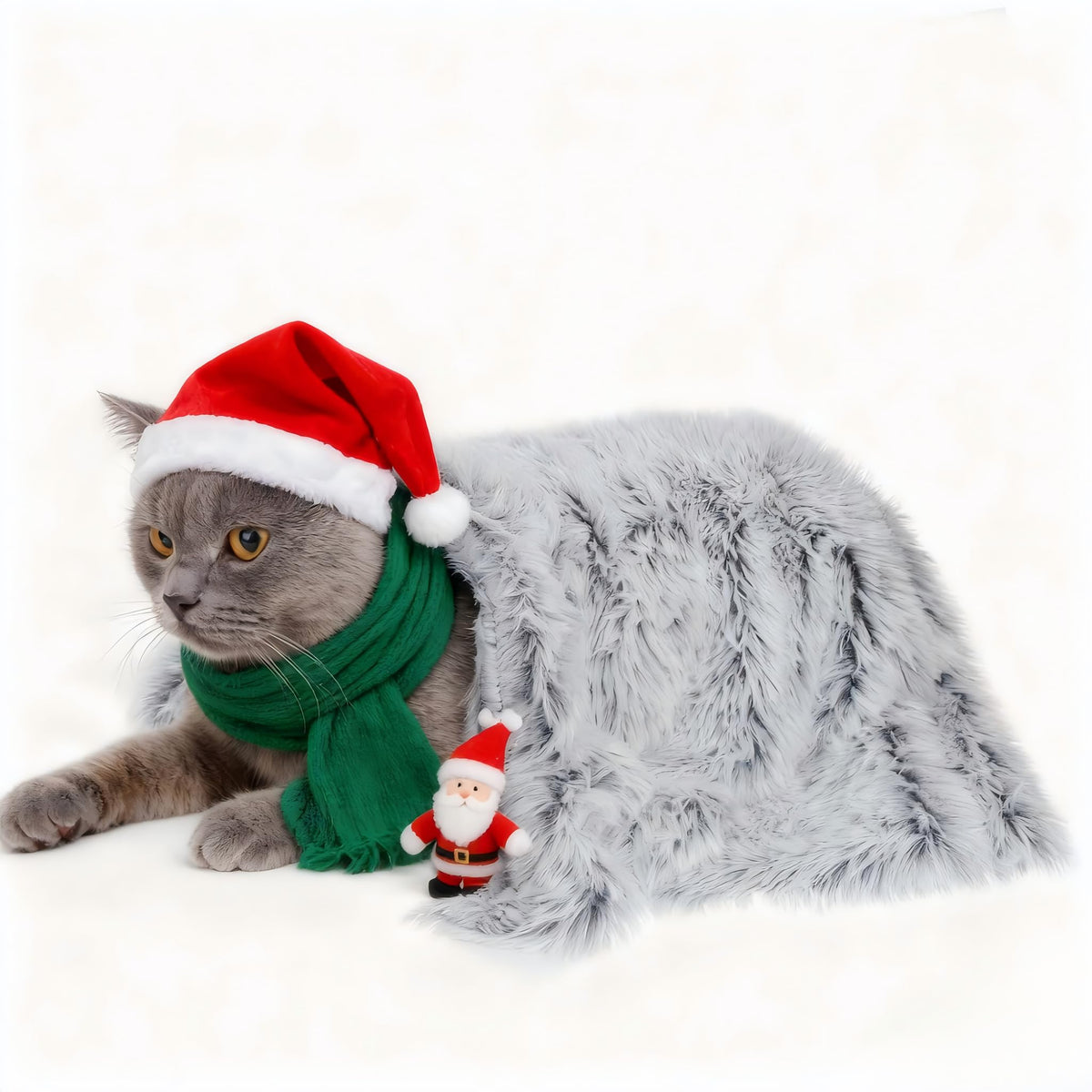 PJYuCien fluffy fleece blanket small 16x24 on sofa adds cozy comfort for pets