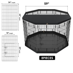 PJYuCien foldable pet pen quick setup for travel or home use.