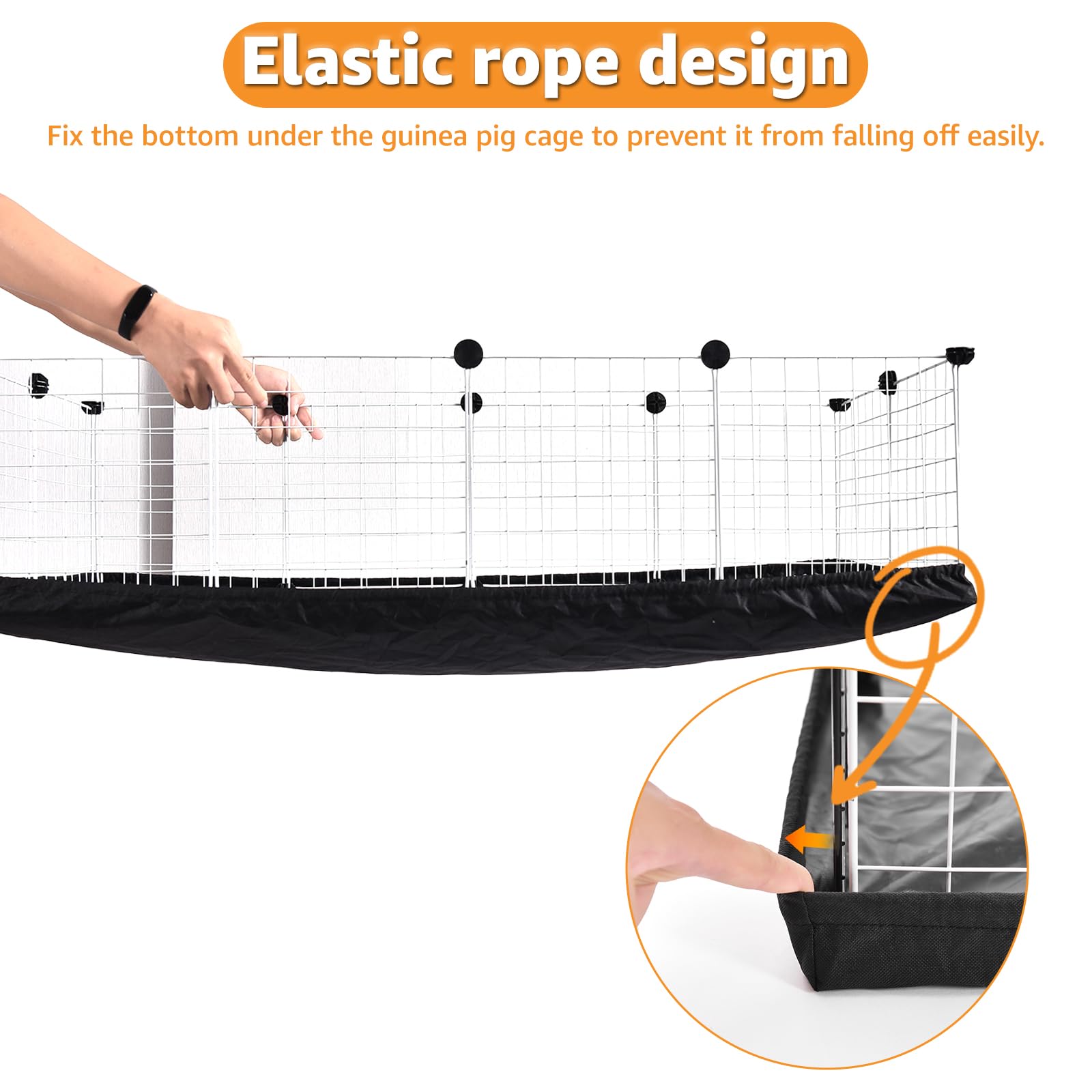 PJYuCien fixed liner stays stable on the cage during play