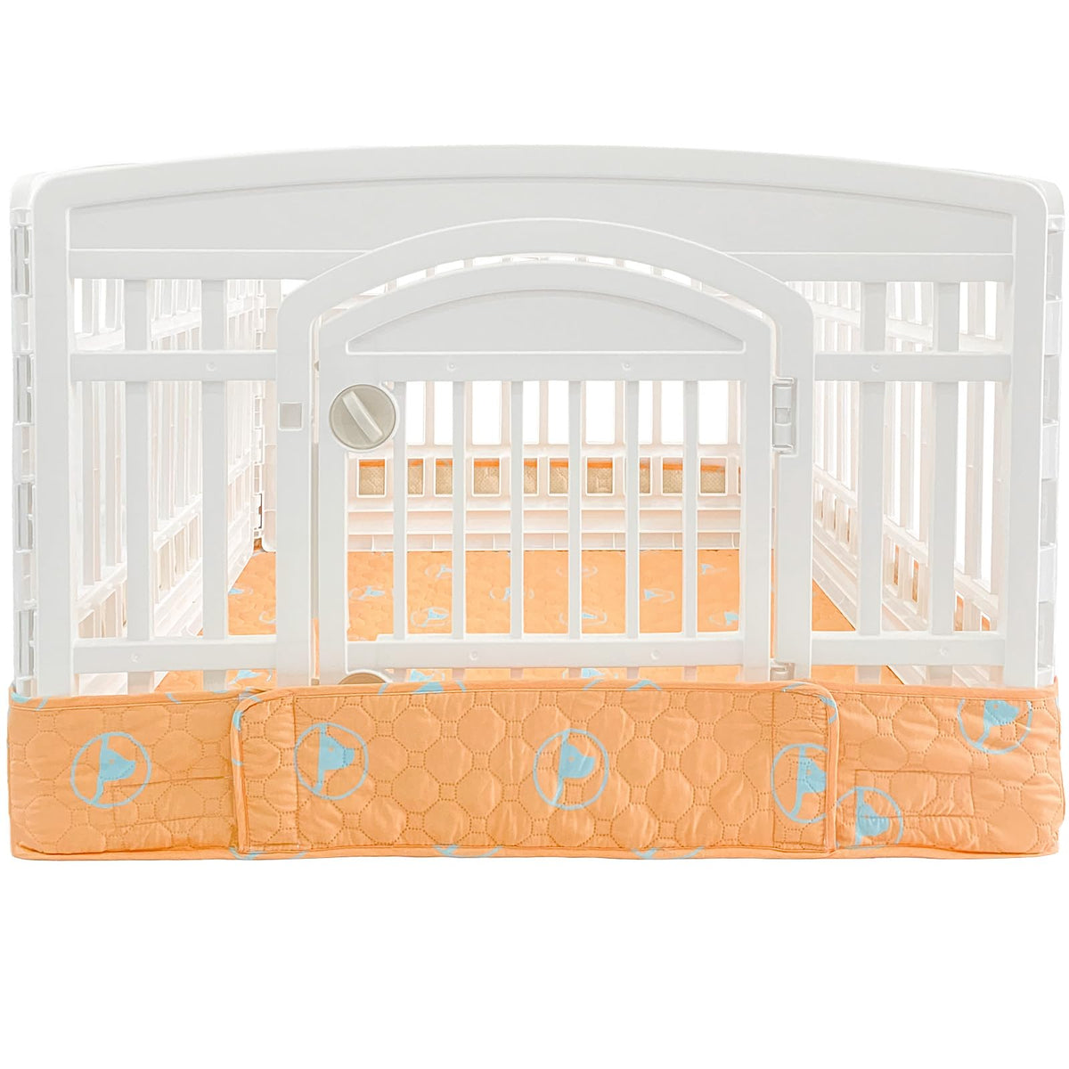 PJYuCien playpen bottom mat 36in setup for stable, clean play area.