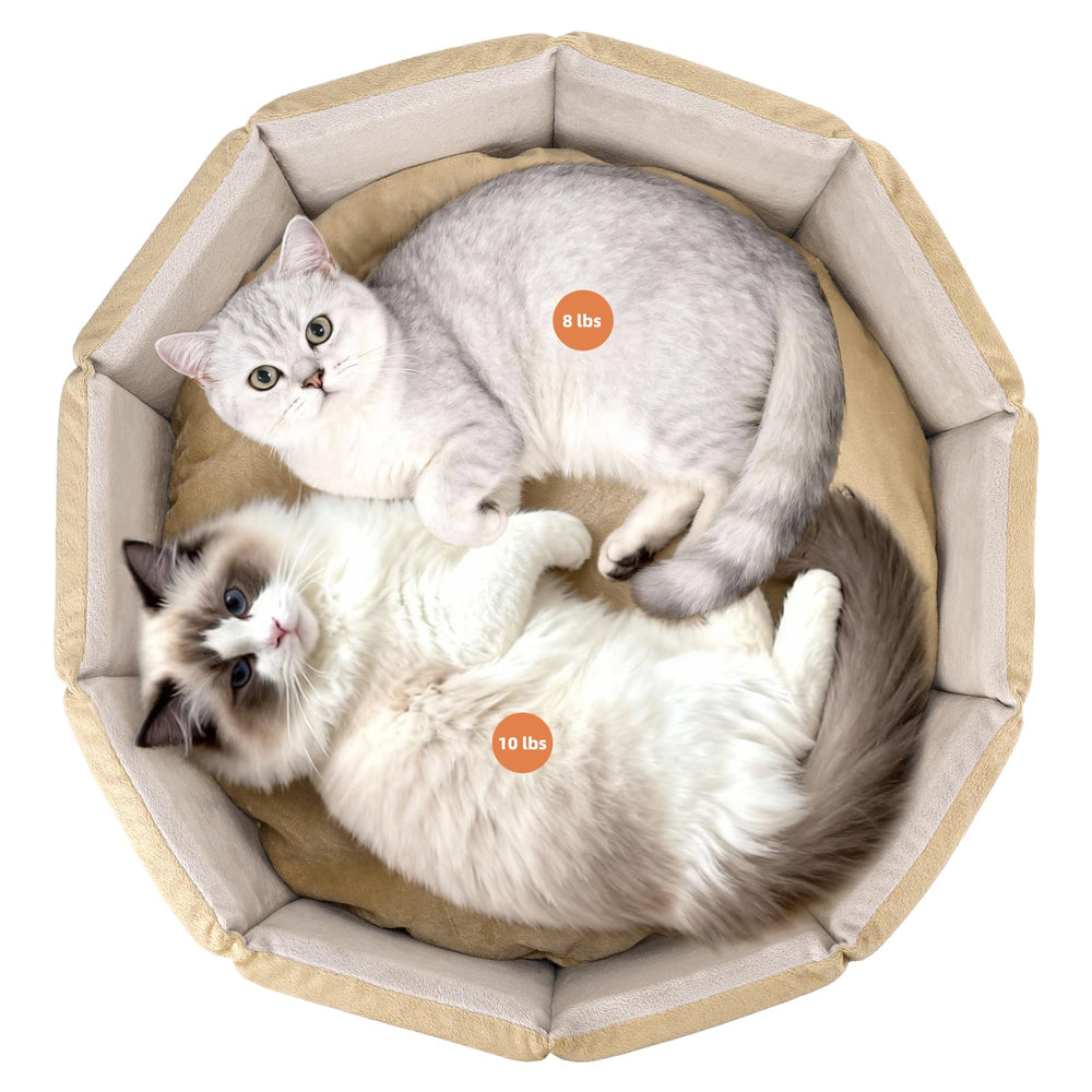 PJYuCien cat bed inner diameter 18 inches suited for small- to medium-sized pets.