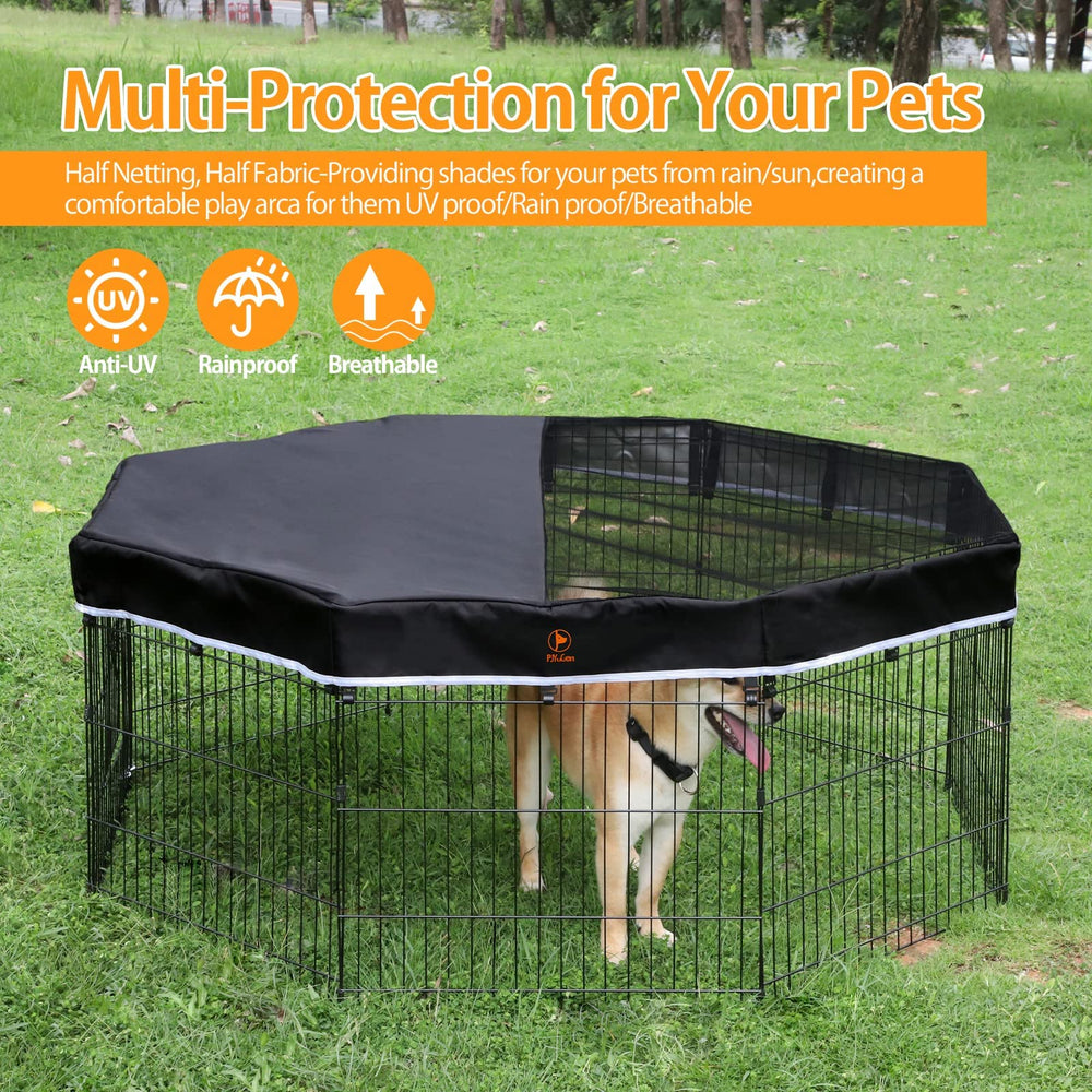 PJYuCien UV-protective mesh shields pets in bright sun.