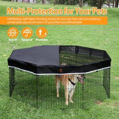 PJYuCien UV-protective mesh shields pets in bright sun.