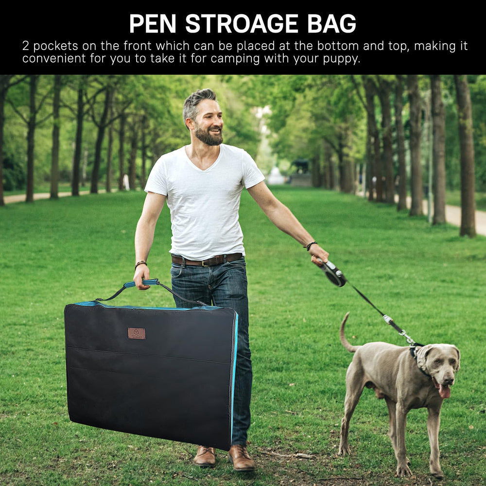 PJYuCien camping ready dog pen enhances RV trips.
