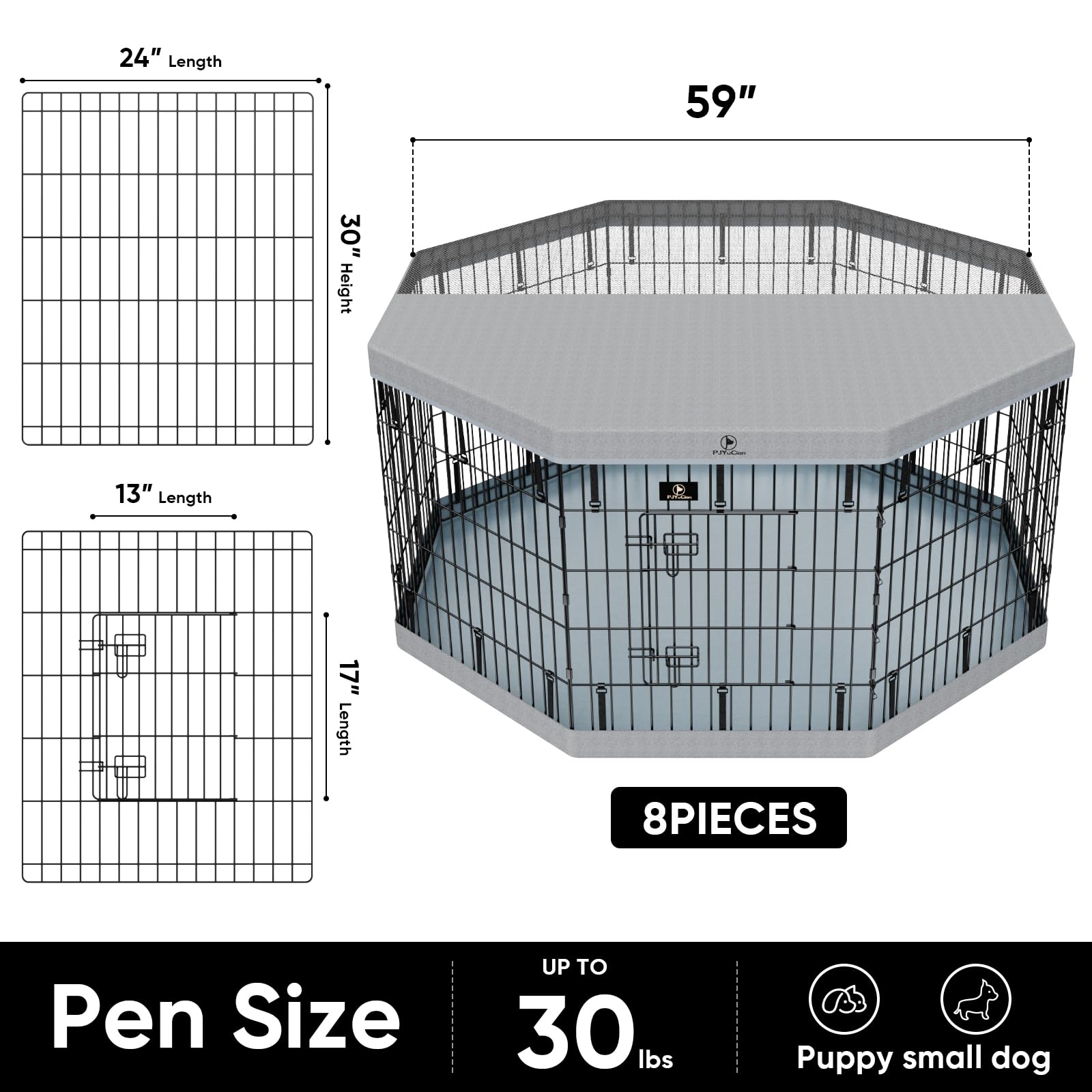 PJYuCien playpen folded for portable storage without tools