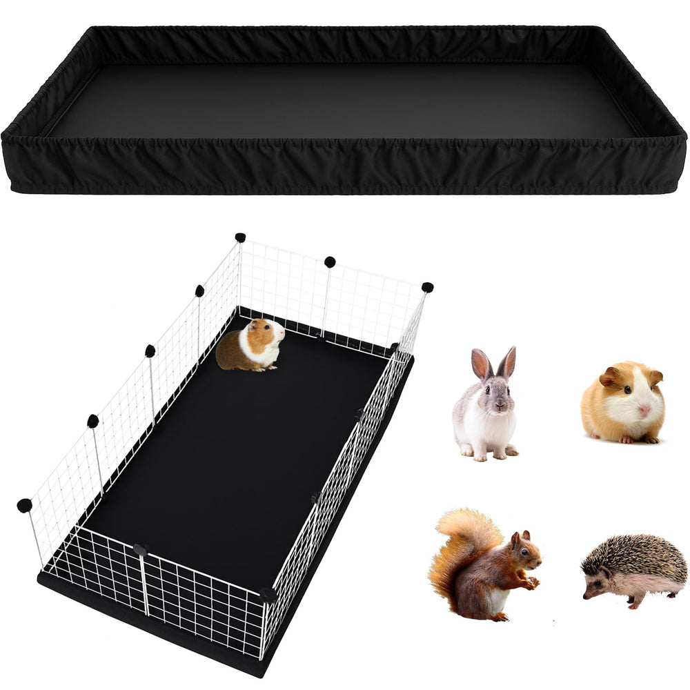 PJYuCien guinea pig cage liner with waterproof bottom protects floors during play.