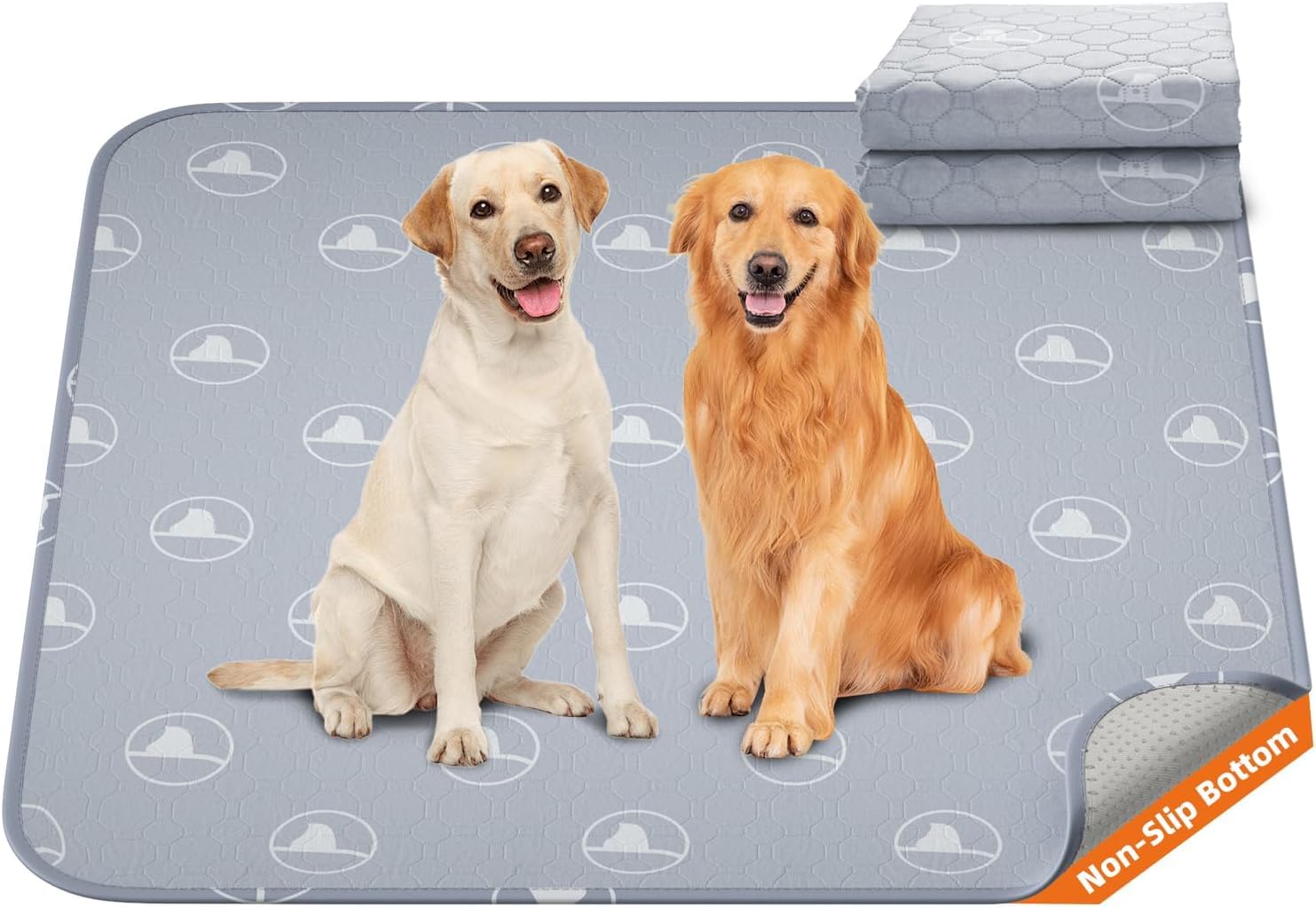 PJYuCien Washable Pee Pad 36x36 flatlay showing a neat, reusable training surface