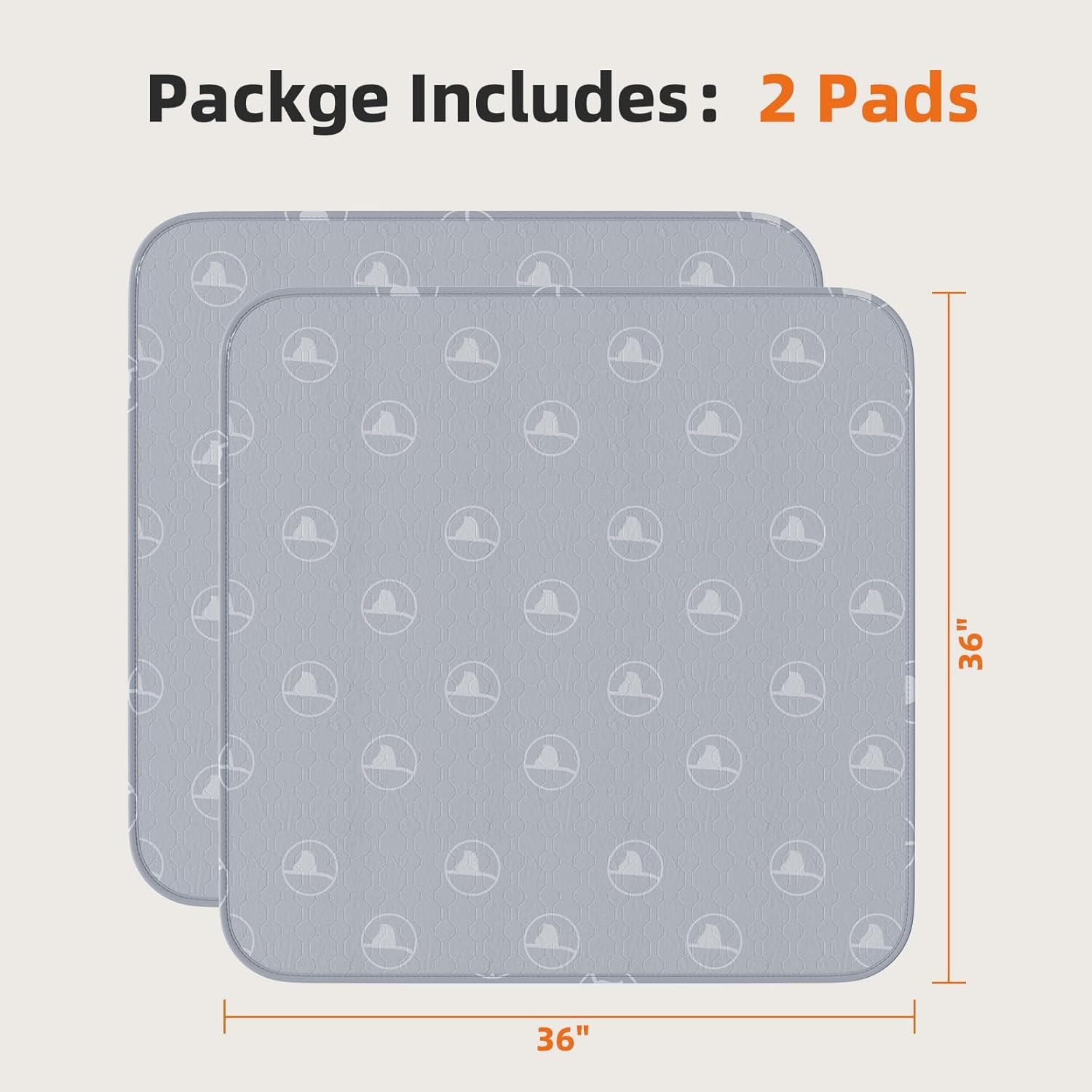 PJYuCien Washable Pee Pad playpen-fit-35x35 demonstrates full coverage for puppies
