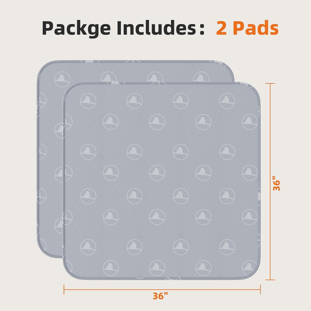 PJYuCien Washable Pee Pad playpen-fit-35x35 demonstrates full coverage for puppies