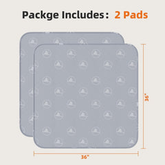 PJYuCien Washable Pee Pad playpen-fit-35x35 demonstrates full coverage for puppies