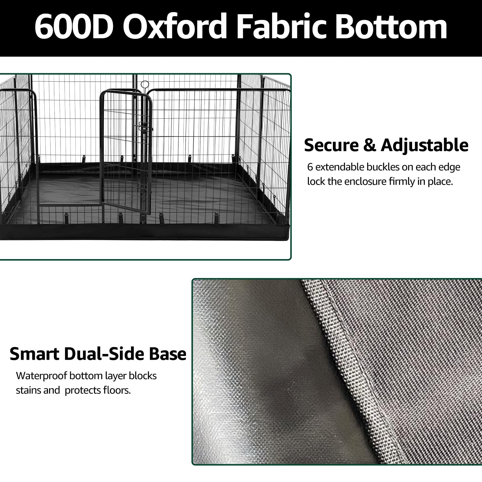 PJYuCien top-opening dog door with dual latches for easy entry