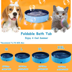 PJZP dog pool foldable indoor outdoor versatility supports flexible play spaces.
