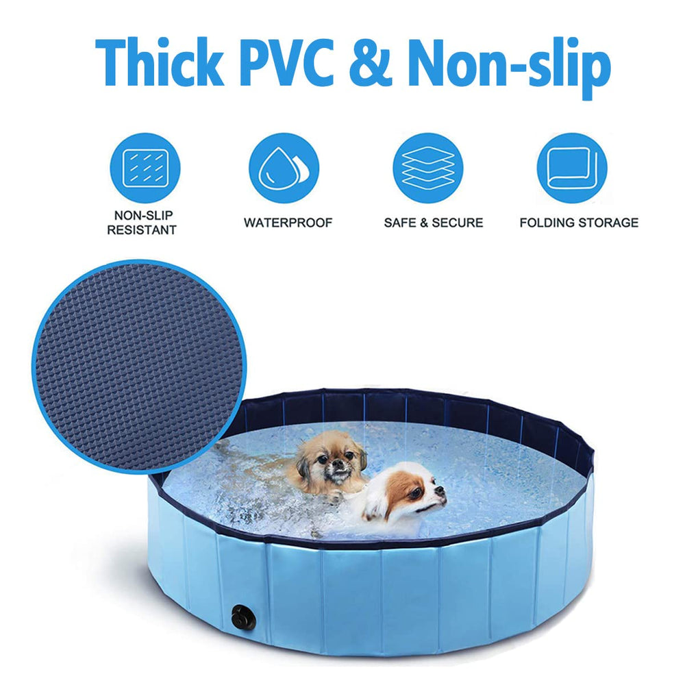PJZP dog pool foldable durable PVC for long-lasting cooling sessions.