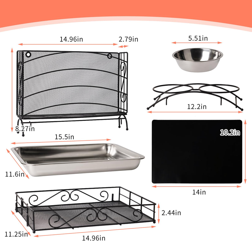 PKNYBZH clean living space with litter pan and mat aids maintenance