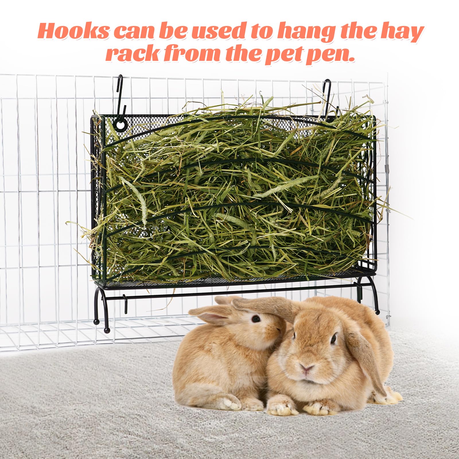 PKNYBZH 3in1 small animal feeder saves space and simplifies care