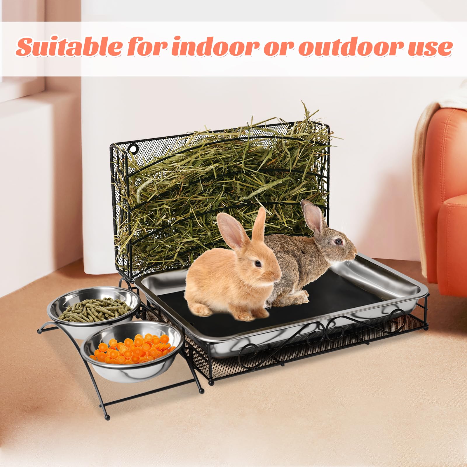 PKNYBZH hangable cage option reduces floor space and keeps area tidy