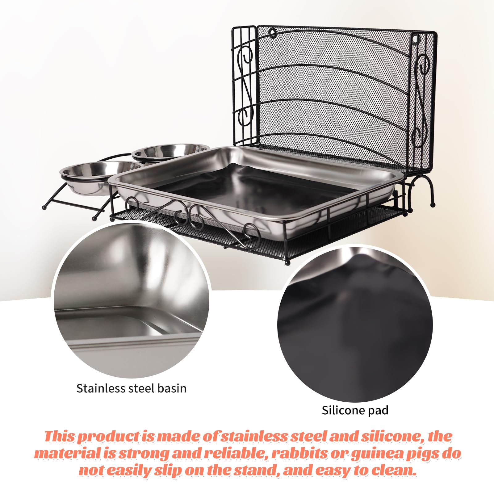 PKNYBZH rabbit litter box with waterproof pad promotes cleaner habitat