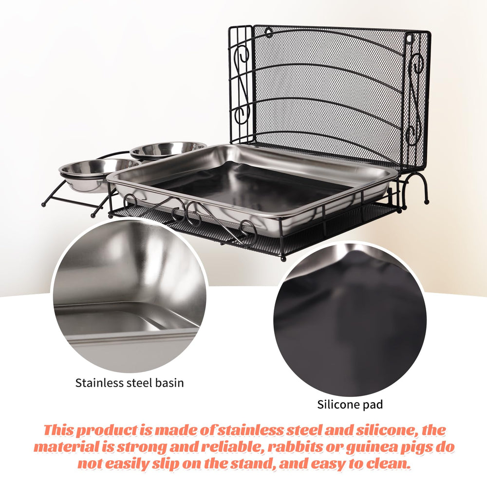 PKNYBZH rabbit litter box with waterproof pad promotes cleaner habitat